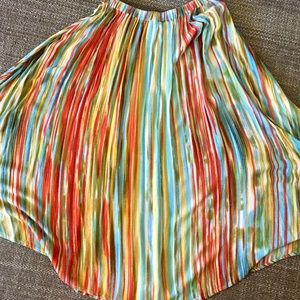 rainbow ankle skirt